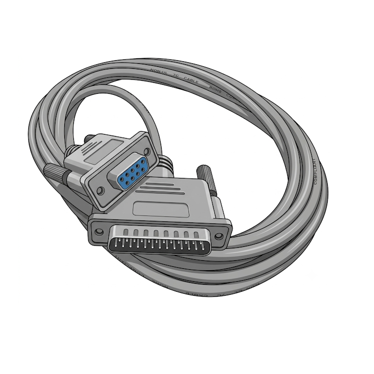 Plotter Serial Cable 3m RS232C DB25M-DB9F