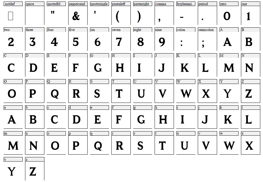 Memorial Font SM Young HC Regular Condensed